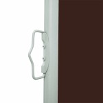 vidaXL Copertină laterală retractabilă de terasă, maro, 600 x 160 cm vidaXL Copertină laterală retractabilă de terasă, maro, 600 x 160 cm