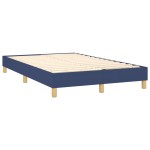 vidaXL Pat cu arcuri, saltea și LED, albastru, 120x200 cm, textil vidaXL Pat cu arcuri, saltea și LED, albastru, 120x200 cm, textil