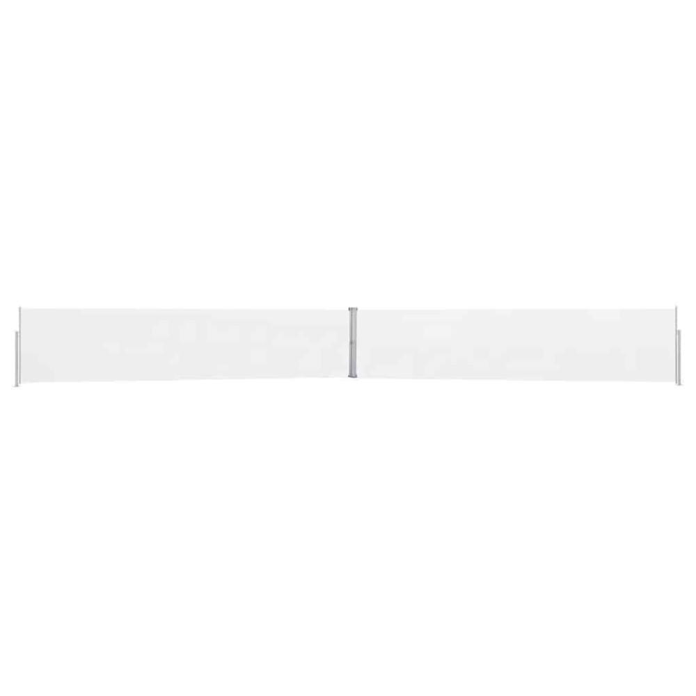 vidaXL Copertină laterală retractabilă de terasă, crem, 170 x 1200 cm