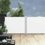 vidaXL Copertină laterală retractabilă de terasă, crem, 170 x 1200 cm vidaXL Copertină laterală retractabilă de terasă, crem, 170 x 1200 cm
