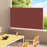 vidaXL Copertină laterală retractabilă de terasă, maro, 180x300 cm vidaXL Copertină laterală retractabilă de terasă, maro, 180x300 cm