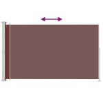 vidaXL Copertină laterală retractabilă de terasă, maro, 180x300 cm vidaXL Copertină laterală retractabilă de terasă, maro, 180x300 cm