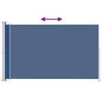 vidaXL Copertină laterală retractabilă de terasă, albastru, 180x300 cm vidaXL Copertină laterală retractabilă de terasă, albastru, 180x300 cm