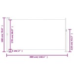 vidaXL Copertină laterală retractabilă de terasă, albastru, 180x300 cm vidaXL Copertină laterală retractabilă de terasă, albastru, 180x300 cm