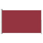 vidaXL Copertină laterală retractabilă de terasă, roșu, 180x300 cm vidaXL Copertină laterală retractabilă de terasă, roșu, 180x300 cm