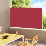 vidaXL Copertină laterală retractabilă de terasă, roșu, 180x300 cm vidaXL Copertină laterală retractabilă de terasă, roșu, 180x300 cm