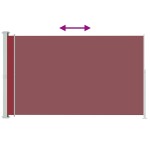 vidaXL Copertină laterală retractabilă de terasă, roșu, 180x300 cm vidaXL Copertină laterală retractabilă de terasă, roșu, 180x300 cm