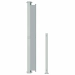 vidaXL Copertină laterală retractabilă de terasă, gri, 180x500 cm vidaXL Copertină laterală retractabilă de terasă, gri, 180x500 cm