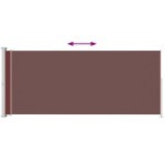 vidaXL Copertină laterală retractabilă de terasă, maro, 180x500 cm vidaXL Copertină laterală retractabilă de terasă, maro, 180x500 cm