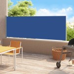 vidaXL Copertină laterală retractabilă de terasă, albastru, 180x500 cm vidaXL Copertină laterală retractabilă de terasă, albastru, 180x500 cm