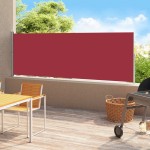 vidaXL Copertină laterală retractabilă de terasă, roșu, 180x500 cm vidaXL Copertină laterală retractabilă de terasă, roșu, 180x500 cm