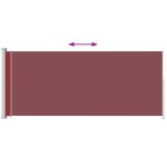 vidaXL Copertină laterală retractabilă de terasă, roșu, 180x500 cm vidaXL Copertină laterală retractabilă de terasă, roșu, 180x500 cm