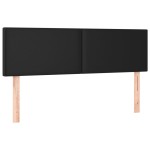vidaXL Pat cu arcuri, saltea și LED, negru, 140x200 cm, piele eco vidaXL Pat cu arcuri, saltea și LED, negru, 140x200 cm, piele eco