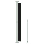 vidaXL Copertină laterală retractabilă de terasă, negru, 200 x 300 cm vidaXL Copertină laterală retractabilă de terasă, negru, 200 x 300 cm