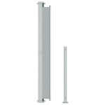 vidaXL Copertină laterală retractabilă de terasă, gri, 220x300 cm vidaXL Copertină laterală retractabilă de terasă, gri, 220x300 cm