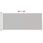 vidaXL Copertină laterală retractabilă de terasă, crem, 220 x 500 cm