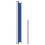 vidaXL Copertină laterală retractabilă terasă, albastru, 220x500 cm vidaXL Copertină laterală retractabilă terasă, albastru, 220x500 cm