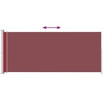 vidaXL Copertină laterală retractabilă de terasă, roșu, 220x500 cm vidaXL Copertină laterală retractabilă de terasă, roșu, 220x500 cm