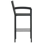 vidaXL Scaune de bar, 4 buc., negru, poliratan vidaXL Scaune de bar, 4 buc., negru, poliratan