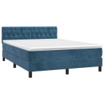 vidaXL Pat cu arcuri, saltea și LED, gri închis, 140x200 cm, catifea vidaXL Pat cu arcuri, saltea și LED, gri închis, 140x200 cm, catifea
