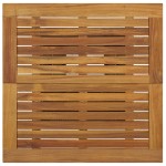 vidaXL Masă de bar, negru, 80x80x110 cm, poliratan/lemn masiv acacia vidaXL Masă de bar, negru, 80x80x110 cm, poliratan/lemn masiv acacia