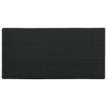vidaXL Masă de bar cu raft depozitare, negru, 120x60x110 cm, poliratan vidaXL Masă de bar cu raft depozitare, negru, 120x60x110 cm, poliratan