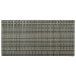 vidaXL Masă de bar cu raft de depozitare, gri 120x60x110 cm, poliratan vidaXL Masă de bar cu raft de depozitare, gri 120x60x110 cm, poliratan