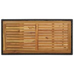 vidaXL Masă de bar cu raft de depozitare negru 120x60x110 cm poliratan
