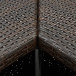vidaXL Masă de bar colțar, maro, 100 x 50 x 105 cm, poliratan vidaXL Masă de bar colțar, maro, 100 x 50 x 105 cm, poliratan