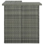 vidaXL Masă de bar colțar, gri, 100 x 50 x 105 cm, poliratan vidaXL Masă de bar colțar, gri, 100 x 50 x 105 cm, poliratan