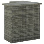 vidaXL Masă de bar colțar, gri, 100 x 50 x 105 cm, poliratan vidaXL Masă de bar colțar, gri, 100 x 50 x 105 cm, poliratan