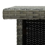 vidaXL Masă de bar colțar, gri, 100 x 50 x 105 cm, poliratan vidaXL Masă de bar colțar, gri, 100 x 50 x 105 cm, poliratan