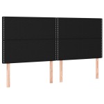 vidaXL Pat cu arcuri, saltea și LED, negru, 200x200 cm, textil