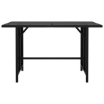 vidaXL Masă de grădină, negru, 110x70x65 cm, poliratan vidaXL Masă de grădină, negru, 110x70x65 cm, poliratan
