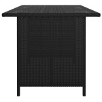 vidaXL Masă de grădină, negru, 110x70x65 cm, poliratan vidaXL Masă de grădină, negru, 110x70x65 cm, poliratan