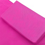 vidaXL Pat șezlong de exterior, roz, material textil vidaXL Pat șezlong de exterior, roz, material textil