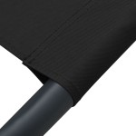 vidaXL Pat șezlong de exterior cu baldachin și pernă, negru vidaXL Pat șezlong de exterior cu baldachin și pernă, negru