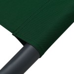 vidaXL Pat șezlong de exterior cu baldachin și pernă, verde vidaXL Pat șezlong de exterior cu baldachin și pernă, verde