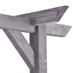 vidaXL Pergolă de grădină, gri, 200x40x205 cm, lemn de pin tratat vidaXL Pergolă de grădină, gri, 200x40x205 cm, lemn de pin tratat
