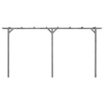 vidaXL Pergolă de grădină, gri, 400 x 40 x 205 cm, lemn de pin tratat vidaXL Pergolă de grădină, gri, 400 x 40 x 205 cm, lemn de pin tratat