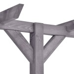 vidaXL Pergolă de grădină, gri, 400 x 40 x 205 cm, lemn de pin tratat vidaXL Pergolă de grădină, gri, 400 x 40 x 205 cm, lemn de pin tratat