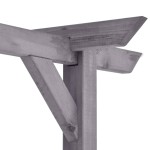 vidaXL Pergolă de grădină, gri, 400 x 40 x 205 cm, lemn de pin tratat vidaXL Pergolă de grădină, gri, 400 x 40 x 205 cm, lemn de pin tratat