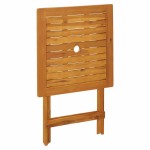 vidaXL Masă de grădină pliabilă, 60 x 60 x 75 cm, lemn masiv acacia vidaXL Masă de grădină pliabilă, 60 x 60 x 75 cm, lemn masiv acacia