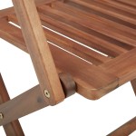 vidaXL Scaune pliabile de exterior, 2 buc., lemn masiv de acacia vidaXL Scaune pliabile de exterior, 2 buc., lemn masiv de acacia