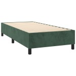 vidaXL Pat cu arcuri, saltea și LED, verde, 90x200 cm, catifea vidaXL Pat cu arcuri, saltea și LED, verde, 90x200 cm, catifea