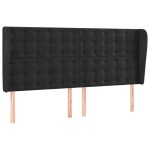 vidaXL Pat cu arcuri, saltea și LED, negru, 200x200 cm, catifea