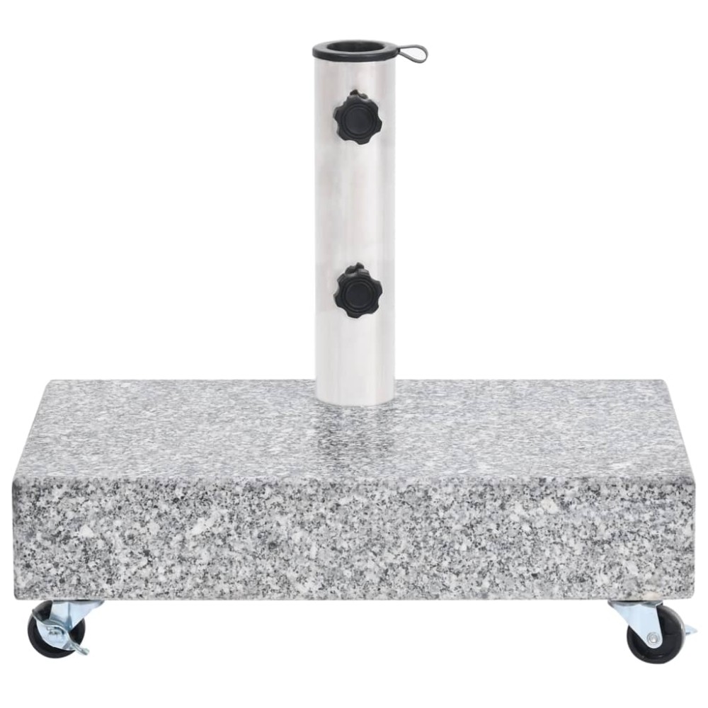vidaXL Bază pentru umbrelă, gri deschis, 45x25x8,3 cm, granit