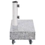 vidaXL Bază pentru umbrelă, gri deschis, 45x25x8,3 cm, granit vidaXL Bază pentru umbrelă, gri deschis, 45x25x8,3 cm, granit