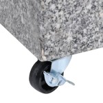 vidaXL Bază pentru umbrelă, gri deschis, 45x25x8,3 cm, granit vidaXL Bază pentru umbrelă, gri deschis, 45x25x8,3 cm, granit