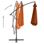 vidaXL Umbrelă în consolă, stâlp din aluminiu, cărămiziu, 300 cm vidaXL Umbrelă în consolă, stâlp din aluminiu, cărămiziu, 300 cm